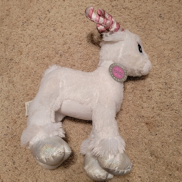Reindeer Glisten Merry Mission Build A Bear Candy Cane Plush Stuffed Christmas - Picture 2 of 8
